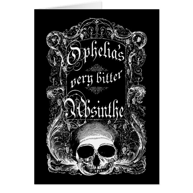 La absinthe muy amarga de Ophelia (Frente)