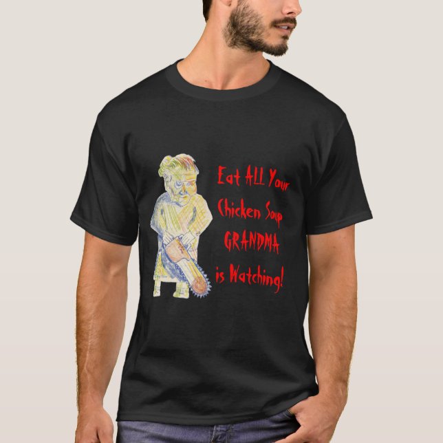 La abuela está mirando la camisa (Anverso)