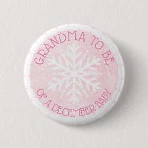 La abuela será rosa el botón del bebé diciembre de