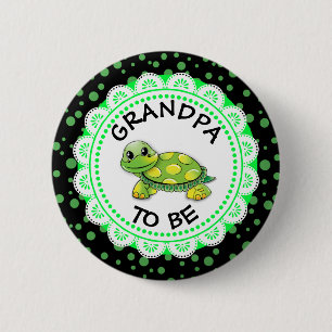 La abuela será tema de tortuga botón Baby Shower