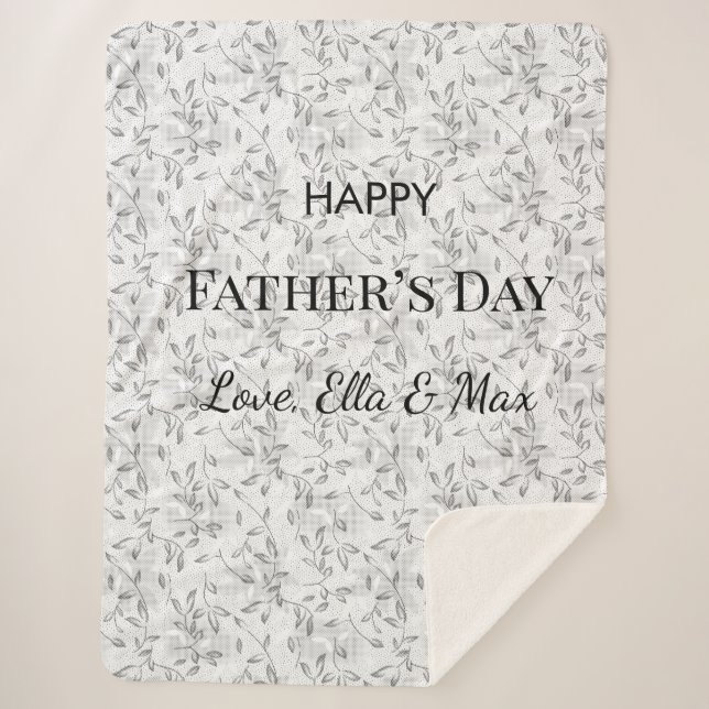 La acogedora manta del día del padre (Anverso)