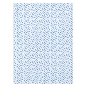 La acuarela azul mancha el mantel 52" x 70"