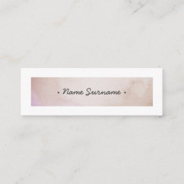 La acuarela de moda alimenta la mini tarjeta de