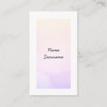 La acuarela de moda alimenta la tarjeta de visita