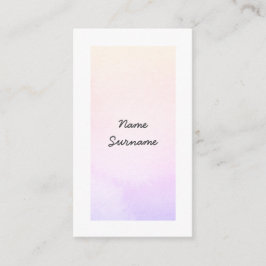 La acuarela de moda alimenta la tarjeta de visita