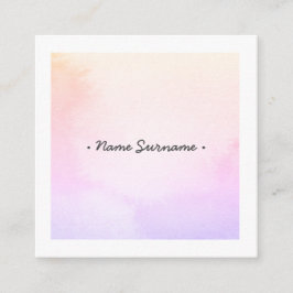 La acuarela de moda alimenta la tarjeta de visita