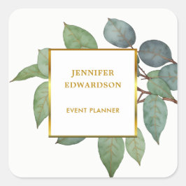 La acuarela deja la etiqueta botánica profesional