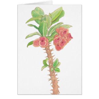 La acuarela florece la corona de la planta de las