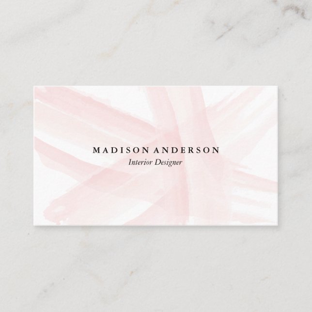 La acuarela frota ligeramente tarjetas de visita (Anverso)