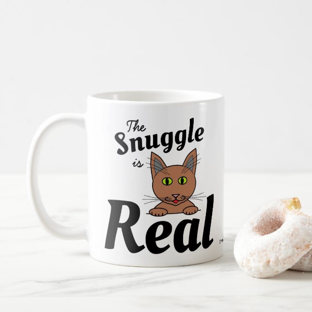 La acurrucarse es la taza de café del amante del g (Con donut)