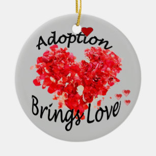 La adopción TRAE el ornamento del AMOR