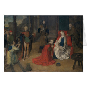La adoración de unos de los reyes magos
