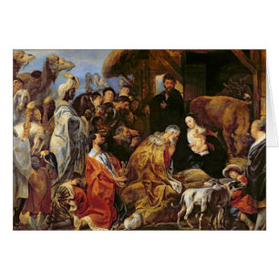 La adoración de unos de los reyes magos