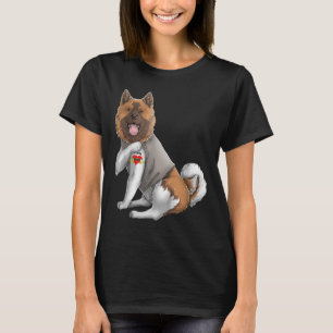 La Akita Americana Me Encanta Mamá Tattoo Camiseta