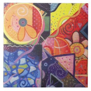 La alegría de la teja del diseño VII