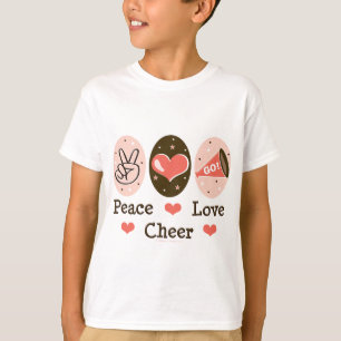 La alegría del amor de la paz embroma la camiseta