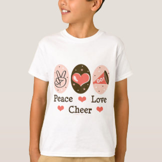 La alegría del amor de la paz embroma la camiseta