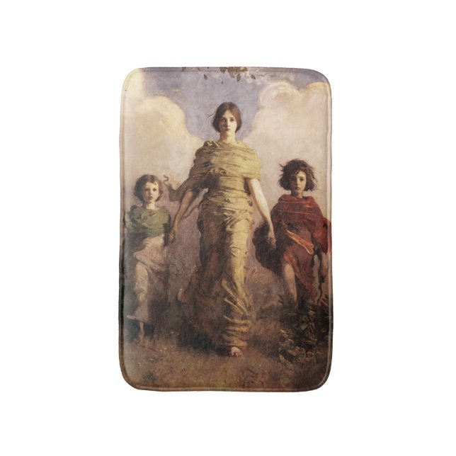 La alfombra de baño de arte virgen de Thayer (Frente vertical)