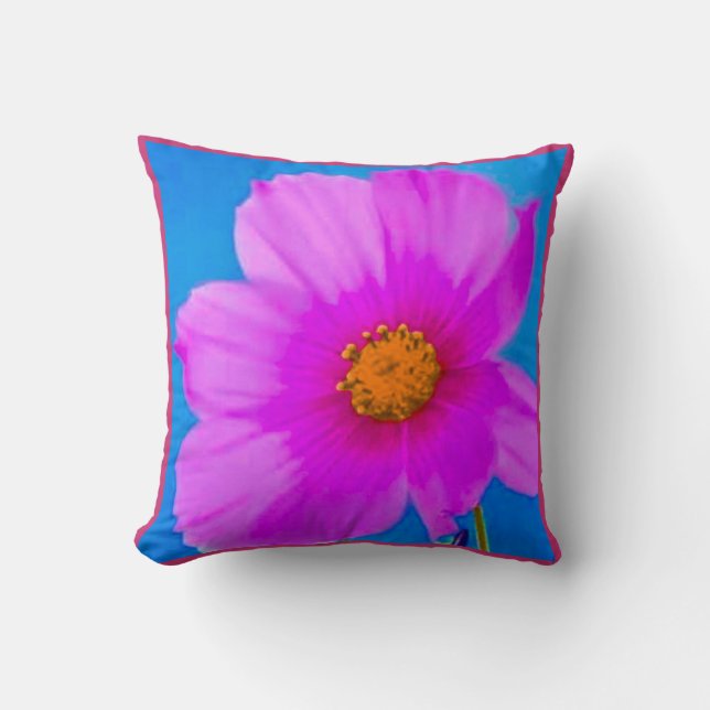La almohada azul de las flores (Anverso)