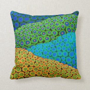 La almohada coralina suave del arte de Zoanthid