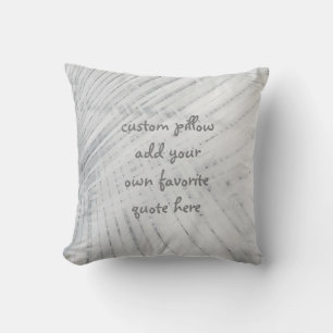 la almohada de encargo añade su propio diseño gris