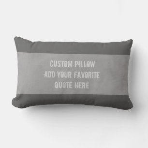 la almohada de encargo añade su propio gris