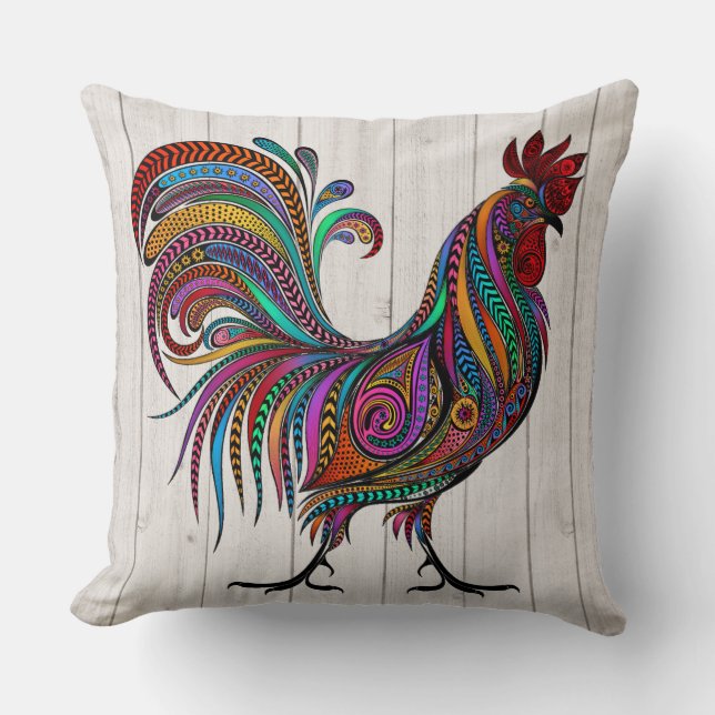 La almohada de gallo de honor #2 See Back (Anverso)
