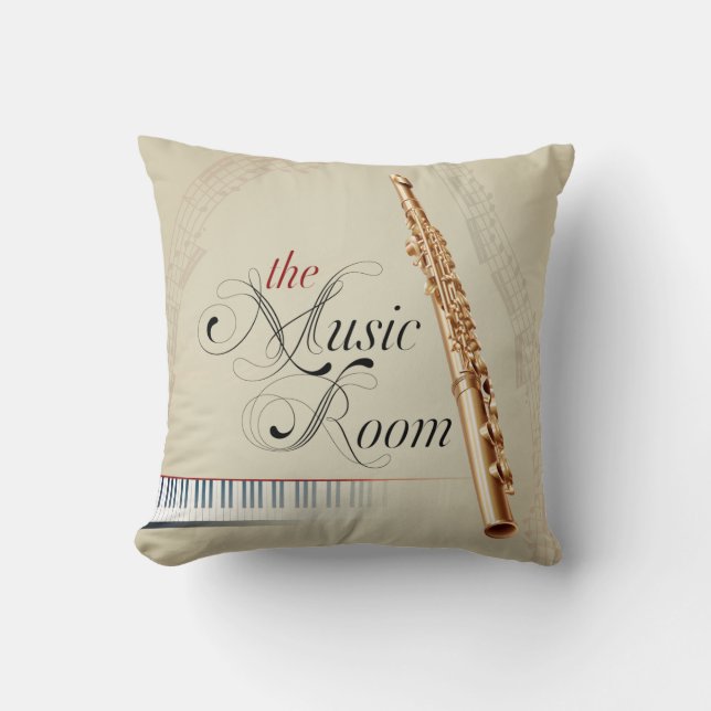 La almohada de la flauta del sitio de la música (Anverso)