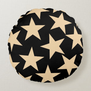 La almohada de las estrellas negras para una decor