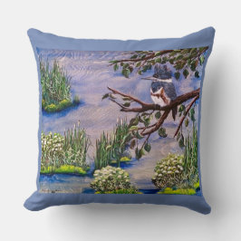 La almohada de pintura del Kingfisher