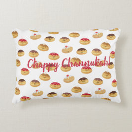 La almohada de rosquero de Hannukah con estampado