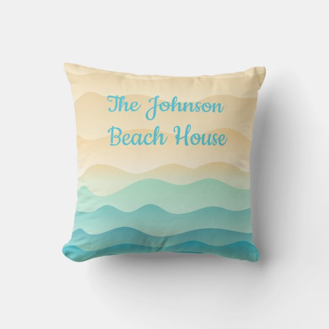 La Almohada de The Johnson Beach House, Olas Abstr (Anverso)