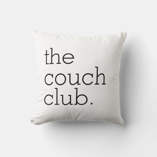 La Almohada de Tirar de Algodón de The Couch Club (Anverso)