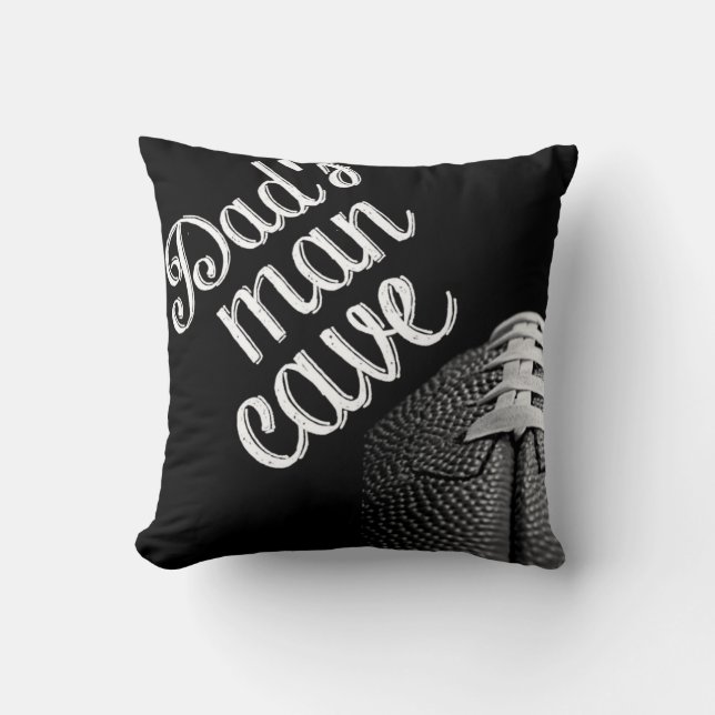 La almohada de tiro de fútbol de la cueva de papá (Anverso)