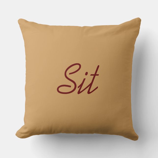 La almohada del comando del perro se sienta (Anverso)