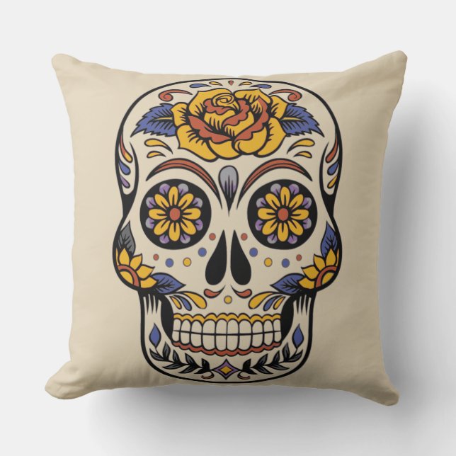 La almohada del Día de los Muertos (Anverso)
