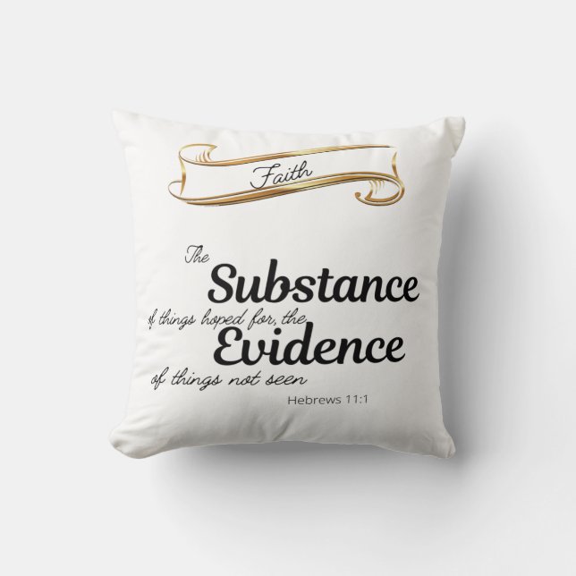 La almohada del lanzamiento de la fe (Anverso)