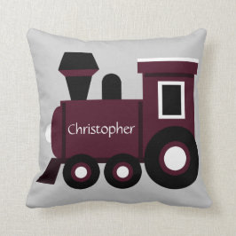 La almohada del muchacho lindo, tren marrón con