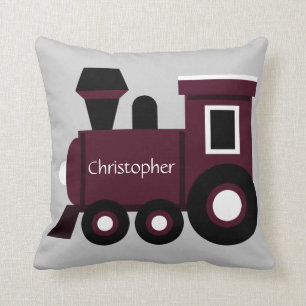 La almohada del muchacho lindo, tren marrón con