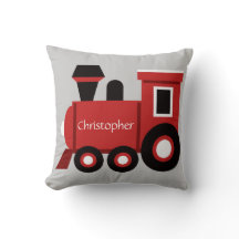 La almohada del muchacho lindo, tren rojo con