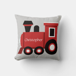 La almohada del muchacho lindo, tren rojo con