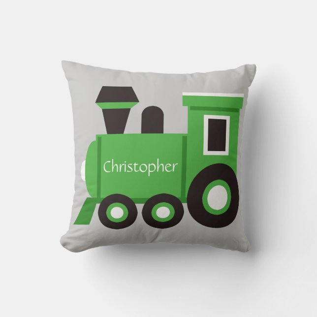 La almohada del muchacho lindo, tren verde con (Anverso)