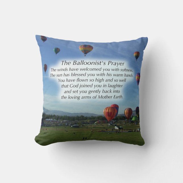 La almohada del rezo del Balloonist (Anverso)