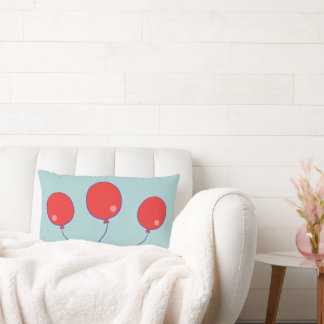 La almohada lumbar roja de Baloon