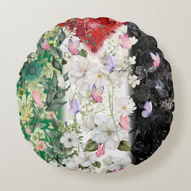 La almohada palestina más linda con Keffiyeh Scarf (Anverso)