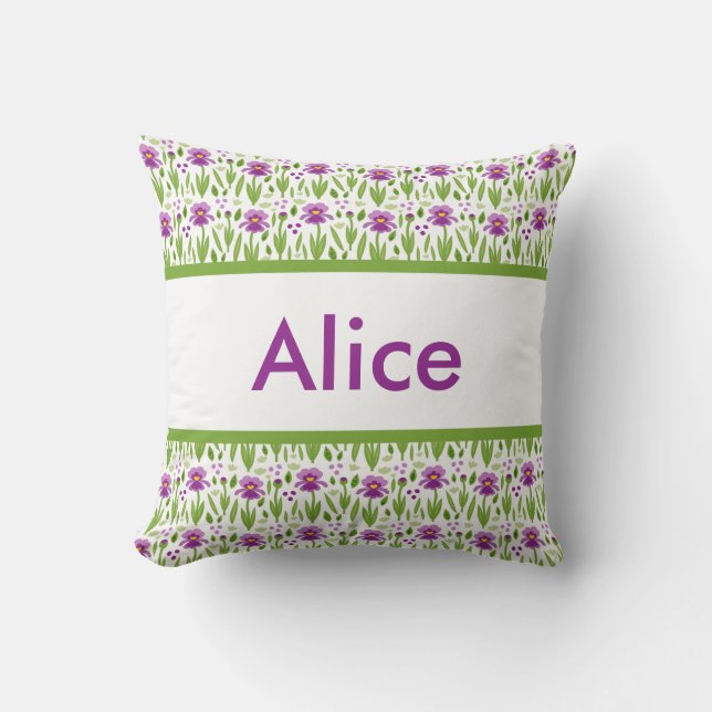 La almohada personalizada de Alicia (Anverso)