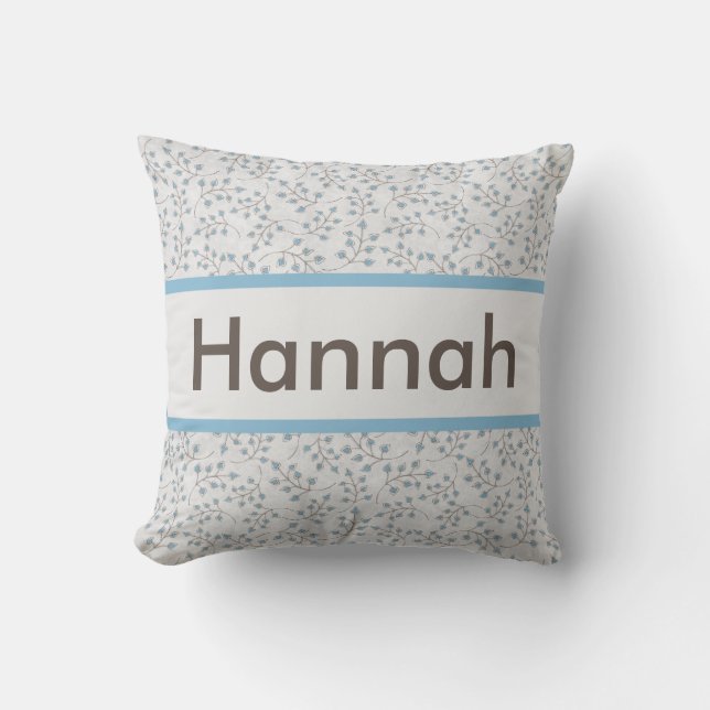 La almohada personalizada de Hannah (Anverso)