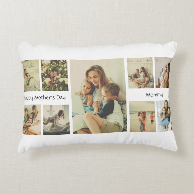 La almohada personalizada del día de la madre para (Anverso)