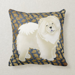 La almohada poner crema del perro chino del GINKGO