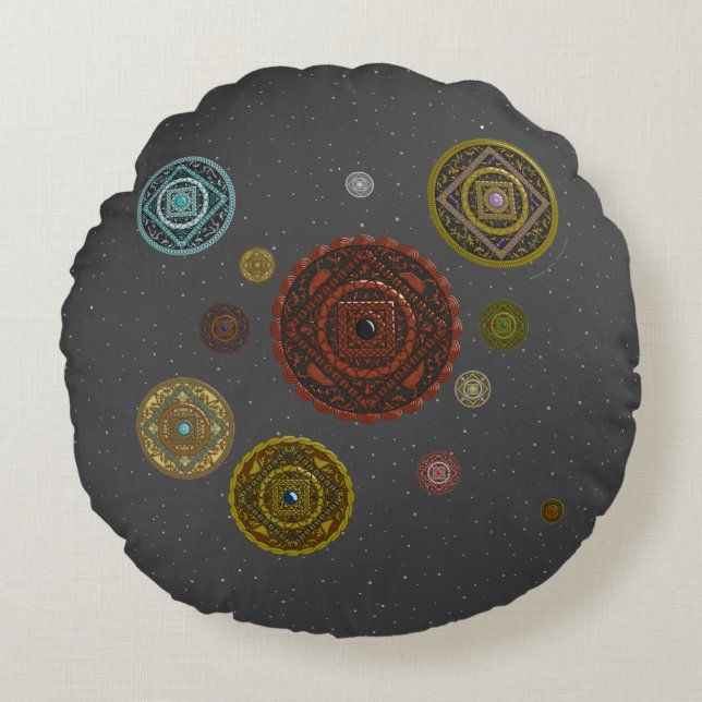 La almohada redonda del Zodiaco (Anverso)